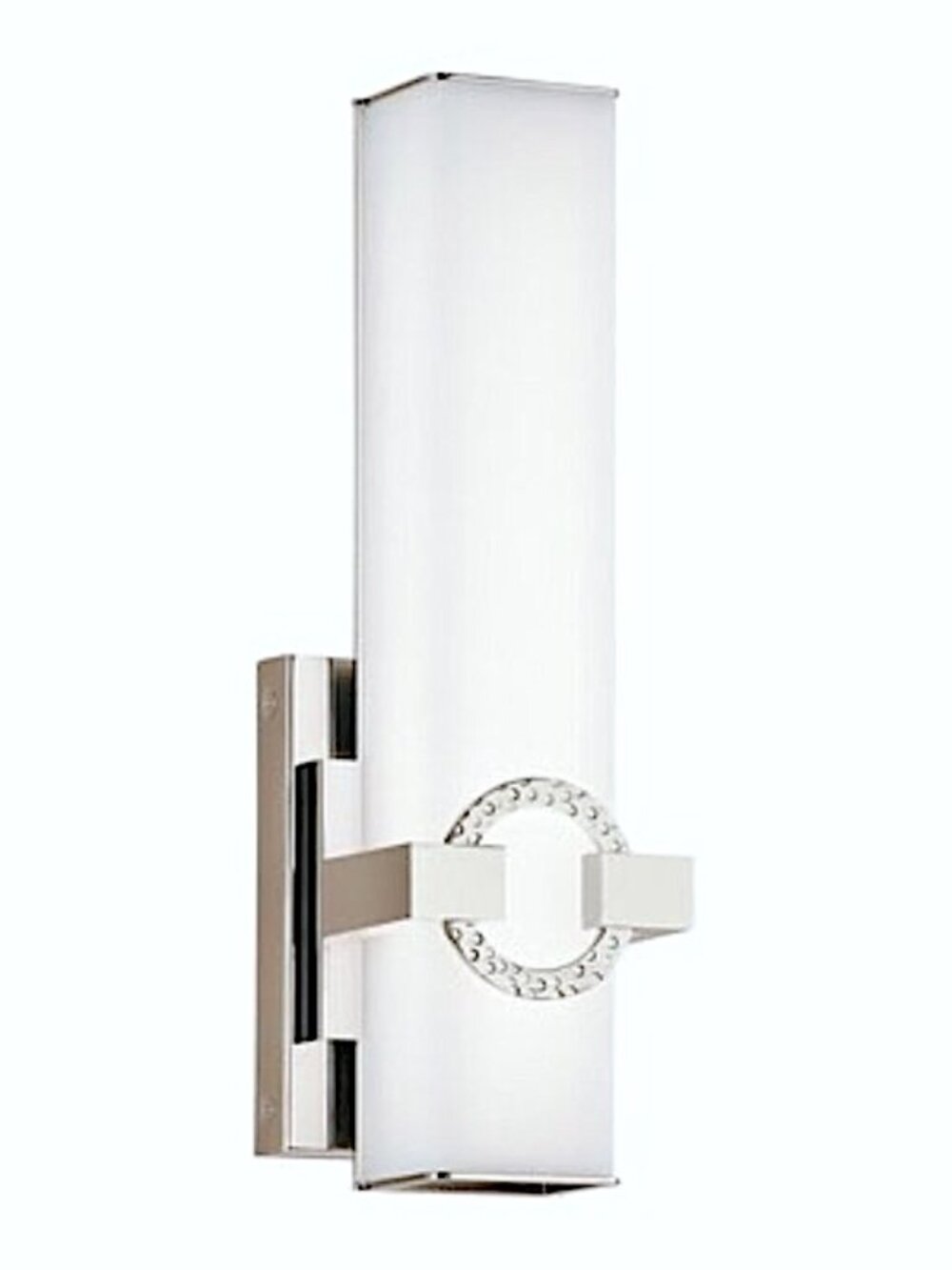 Set of 2 Kichler Bordeaux Wall Sconces Contemporary Polished Nickel LED Lights